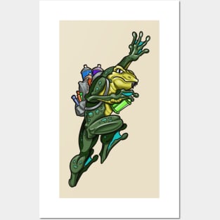 Graffiti Frog Posters and Art